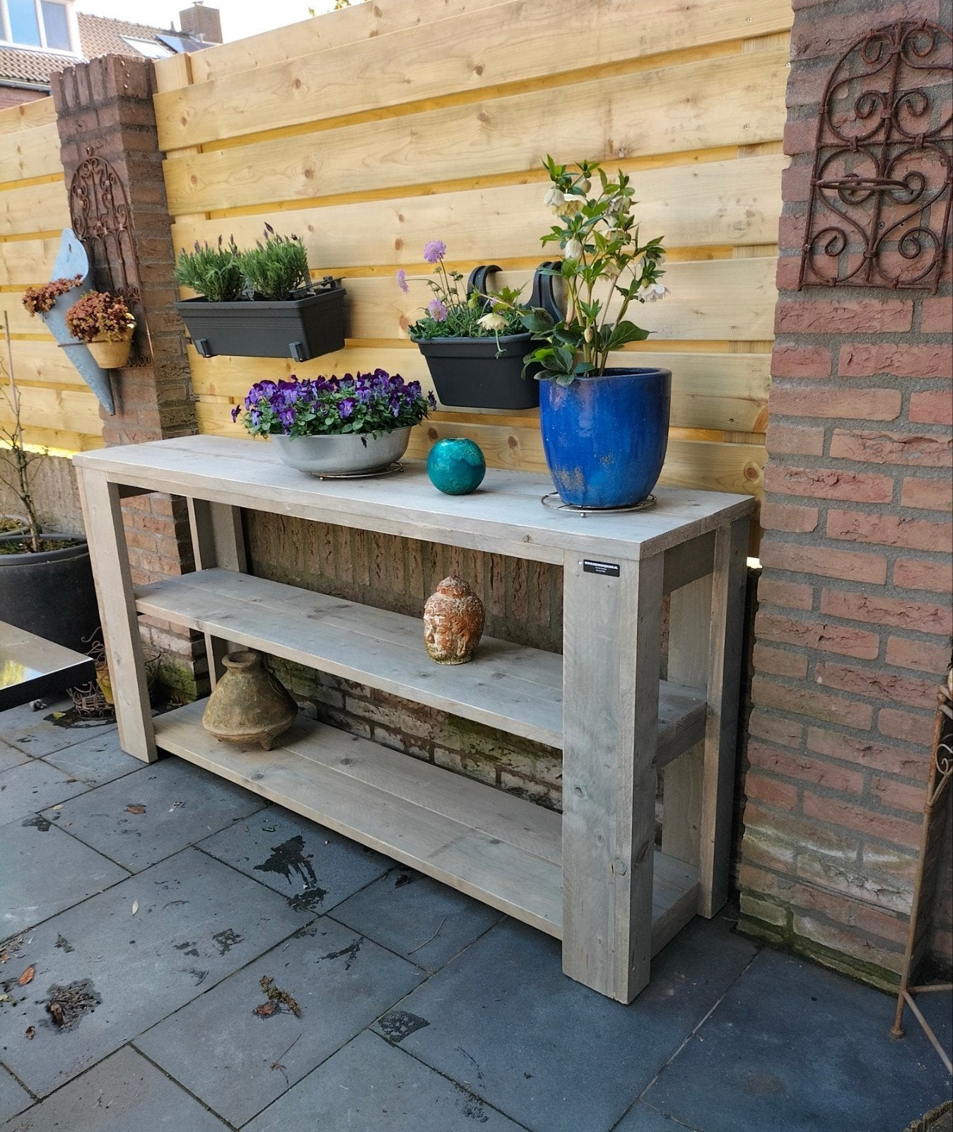 oppottafels en sidetables van steigerhout, Tuin en Terras, Ophalen of Verzenden, Nieuw