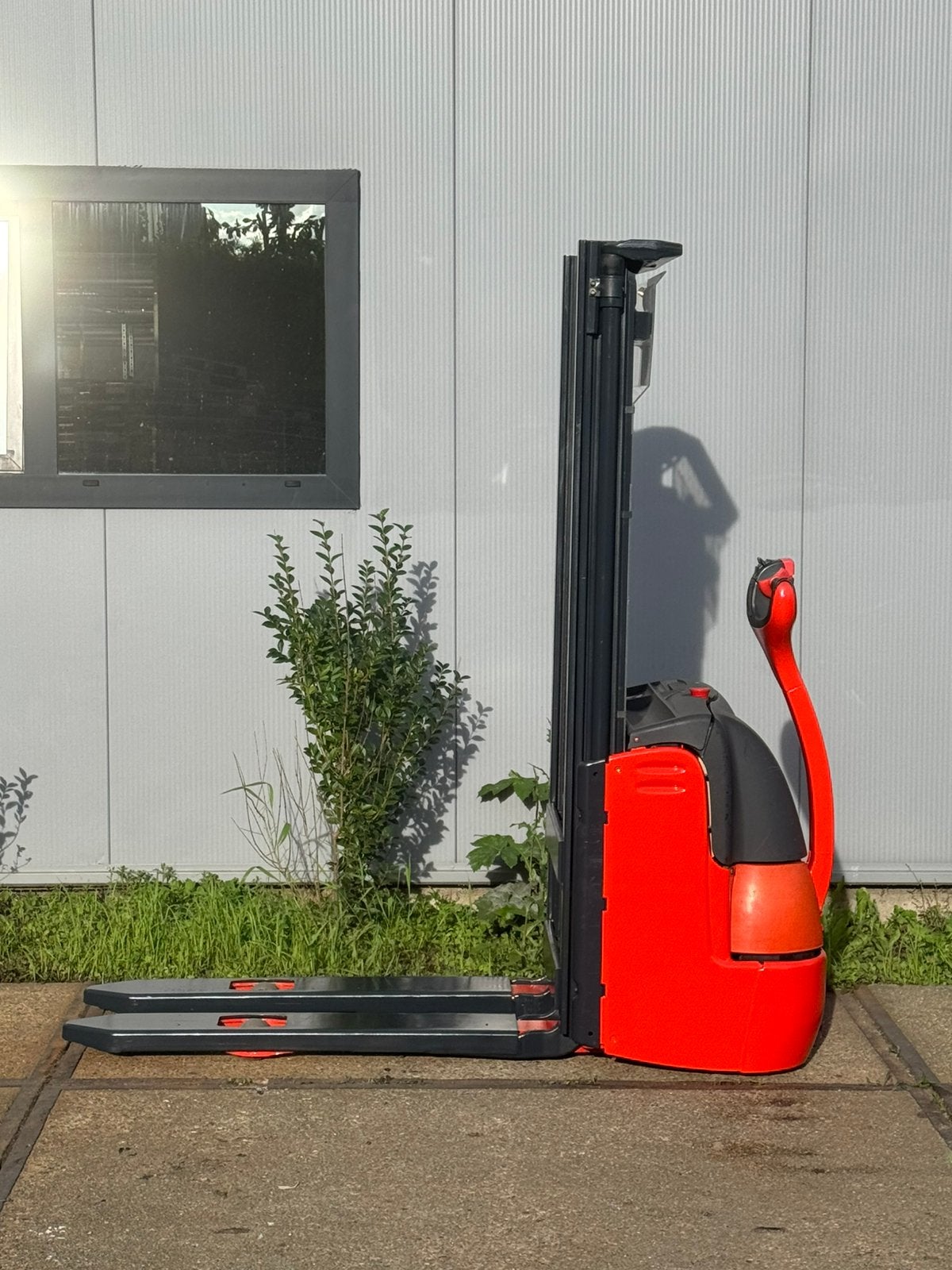 Linde L12 elektrische palletwagen stapelaar 3 meter hoog, Ophalen, Zo goed als nieuw
