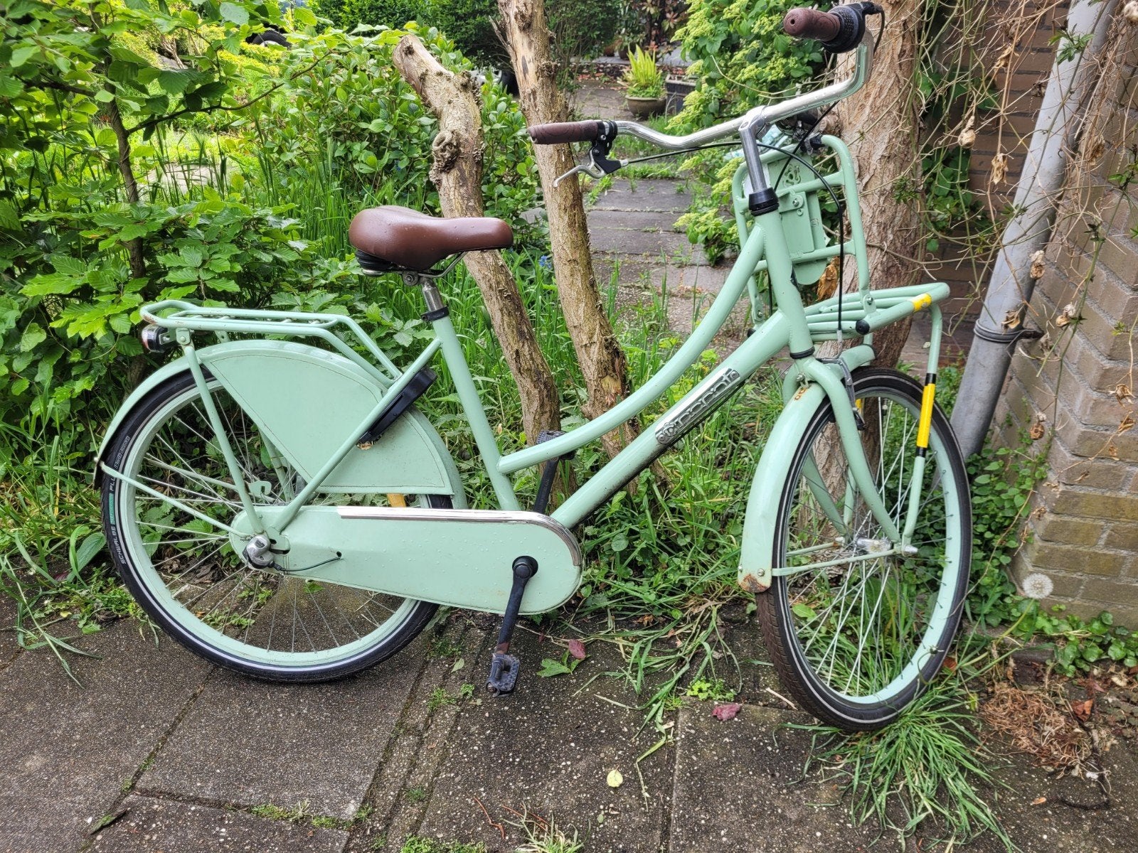 Popal meisjesfiets 26 inch - Mintgroen, Gebruikt, Velgrem, Handrem, Popal
