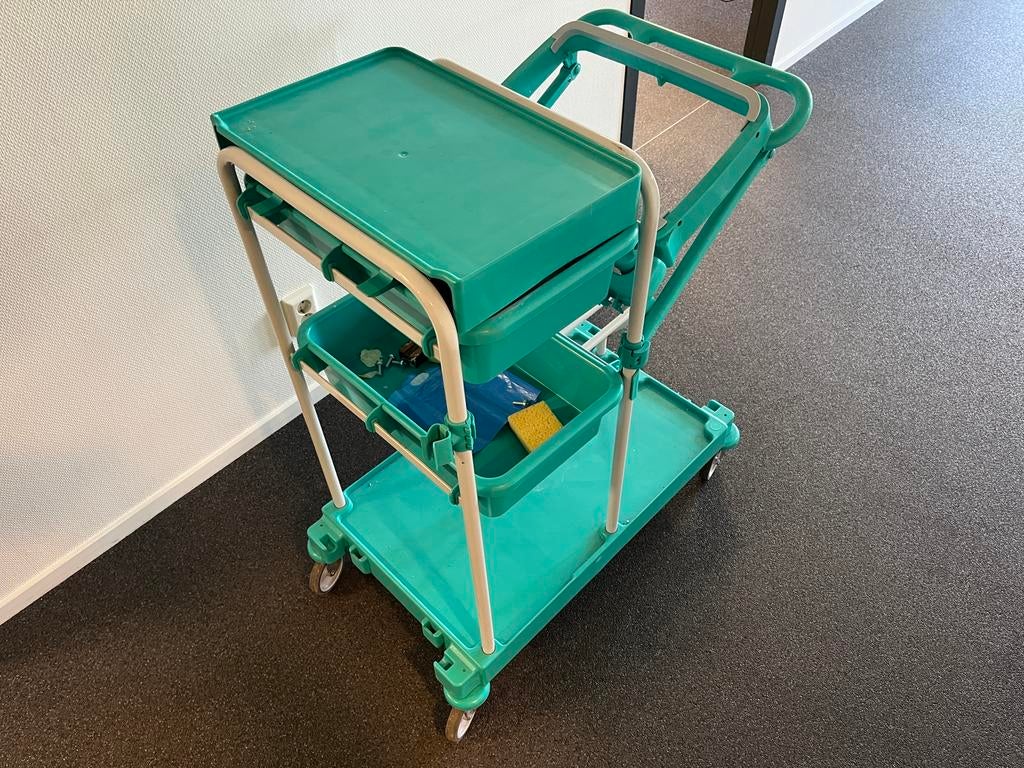 Schoonmaakwagen Green Line Move & Go, Ophalen, Dweilemmer, -bak, of -wagen