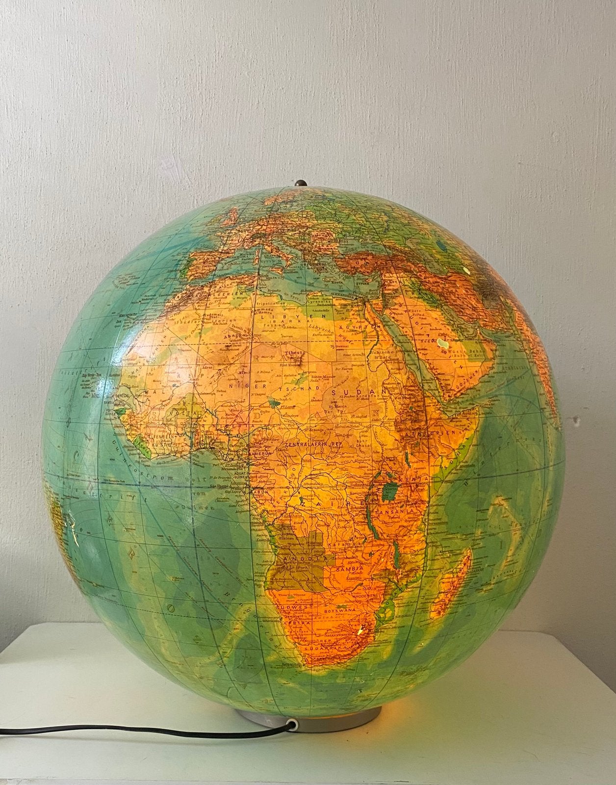 XL glazen globe lamp van Columbus , 47 cm