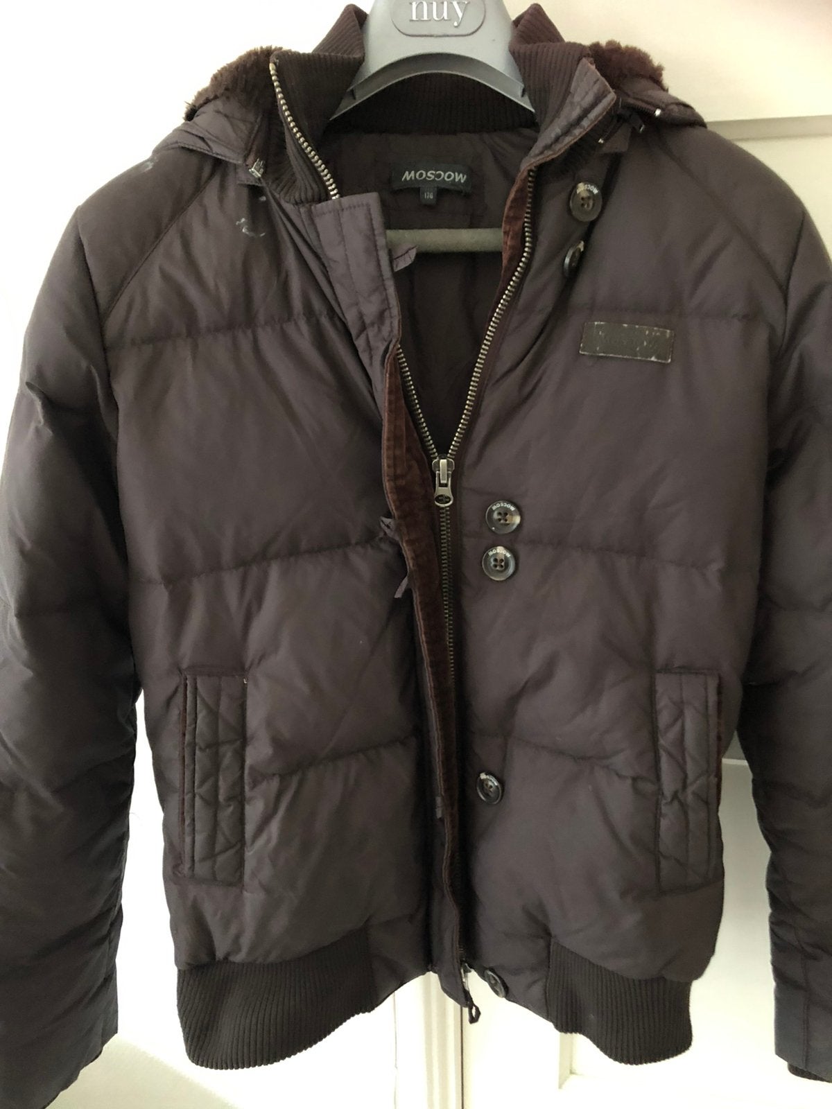 Te koop: jas/ jack, Moscow, bruin, maat S, Kleding | Dames, Ophalen of Verzenden, Zo goed als nieuw, Maat 38/40 (M), Bruin