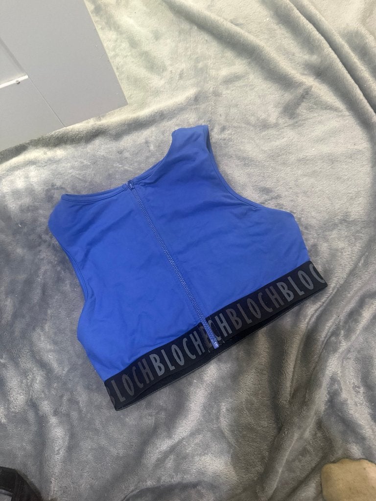 Blauwe Bloch sporttop met rits, Kleding | Dames, Blauw, Ophalen of Verzenden, Maat 36 (S), Bloch