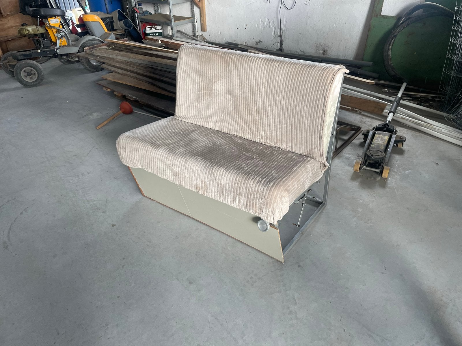 Camper bank met verstelbare rugleuning - 100x64x83cm, Ophalen, Gebruikt