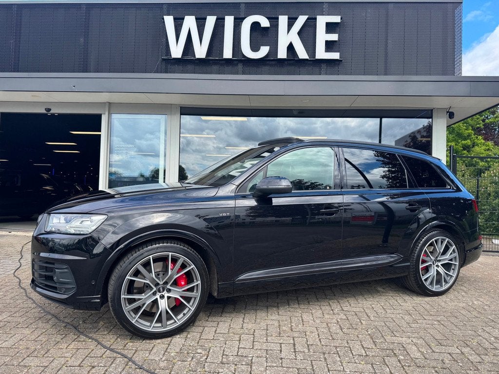 Audi Q7 4.0 TDI SQ7 quattro Pro Line + 7p Panorama Matrix Le, Auto's, 435 pk, Gebruikt, 7 stoelen, Leder