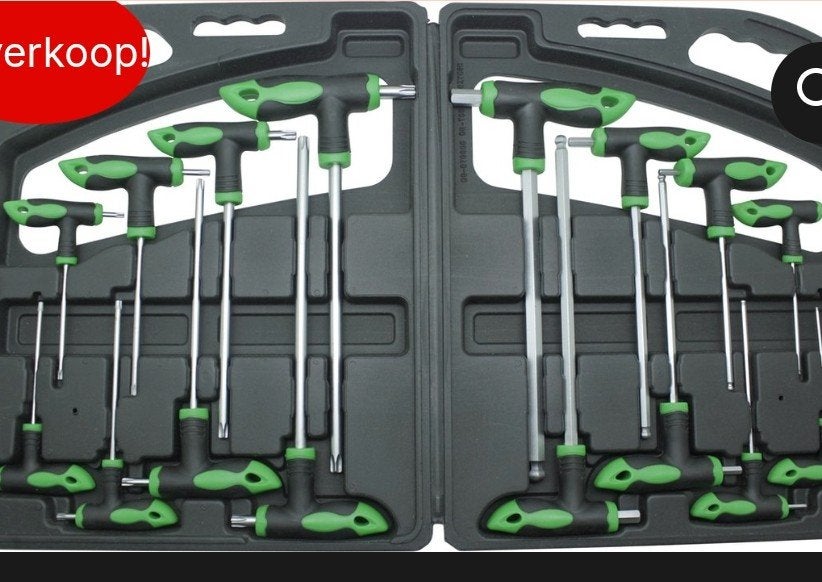 Torx- en inbussleutel set 16-delig, ., Nieuw, Ophalen of Verzenden, .
