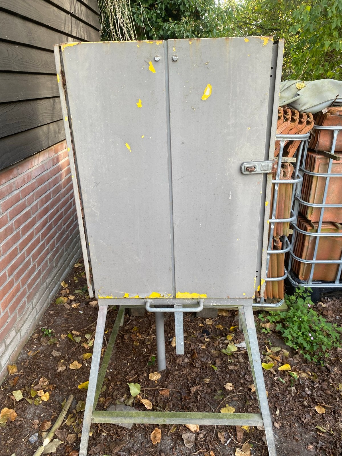 Bouwstroomkast met aardlekschakelaar en stopcontacten, Ophalen, Gebruikt, Overige merken, Groepenkast