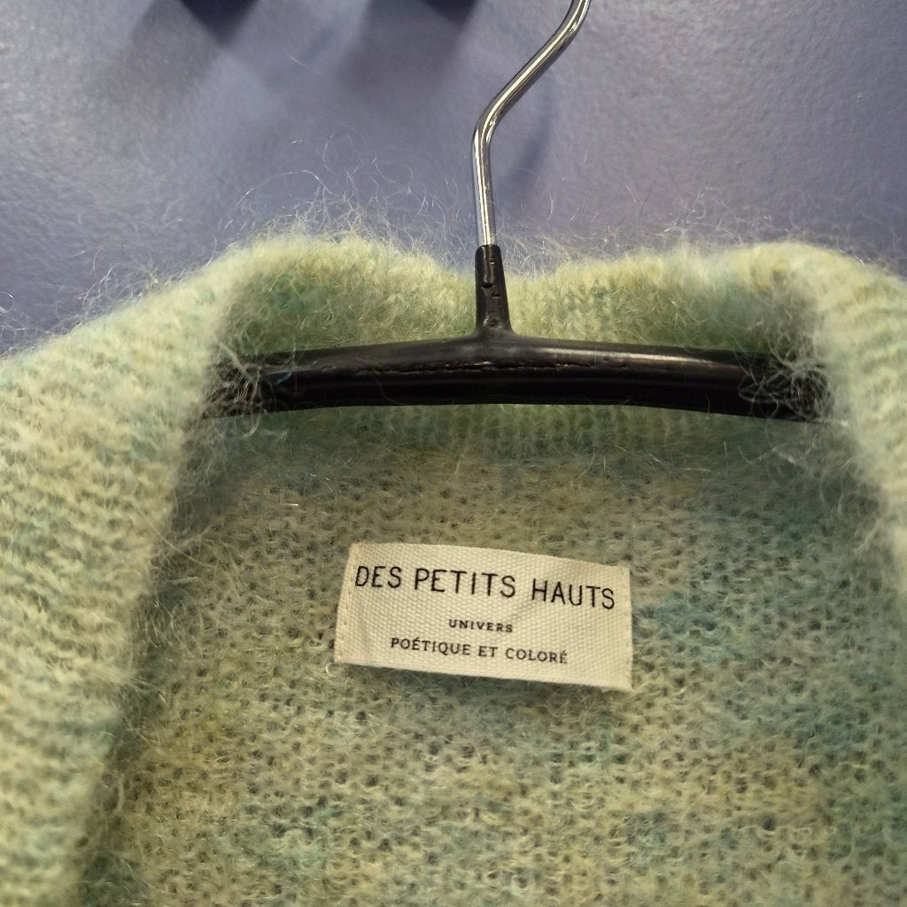 Des Petits Hauts gebreid gilet – mintgroen – M/L nr 52357, Maat 38/40 (M), Des Petits Hauts, Zo goed als nieuw, Onbekend adres