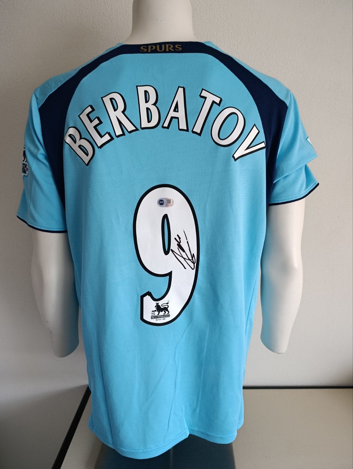 Tottenham shirt gesigneerd door Dimitar Berbatov met COA, Ophalen of Verzenden, Nieuw, Buitenlandse clubs, Shirt