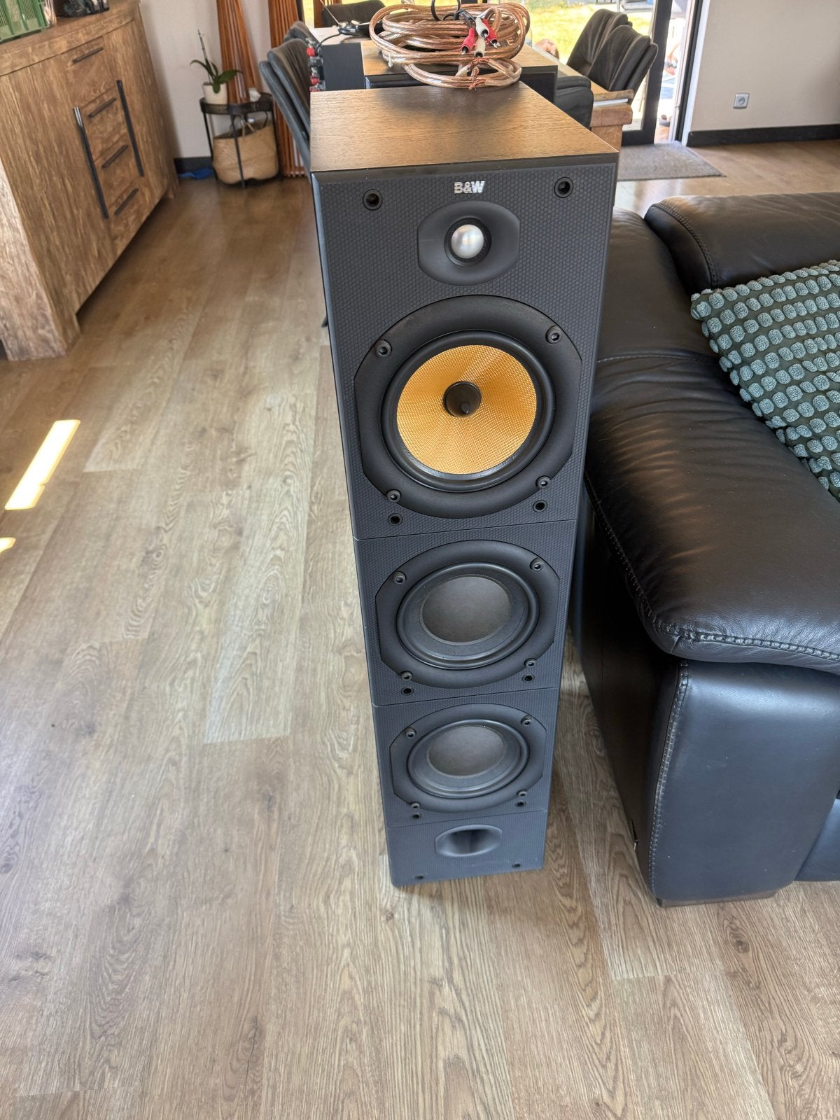 B&W DM604 S2 Vloerstaande Luidsprekers - Zwart, Audio, Tv en Foto, Luidsprekers, Vloerstaande luidspreker, Gebruikt, Bowers & Wilkins (B&W)
