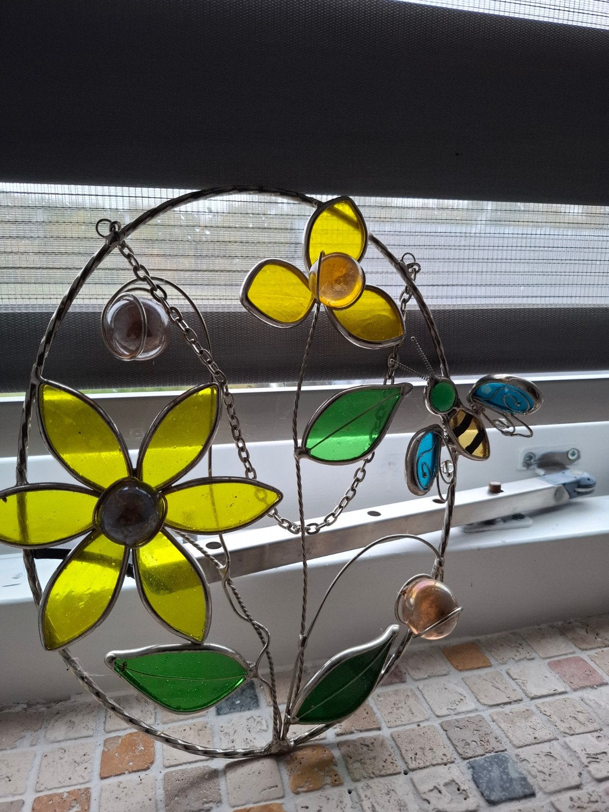 glas in lood hanger, raamhanger, Ophalen of Verzenden