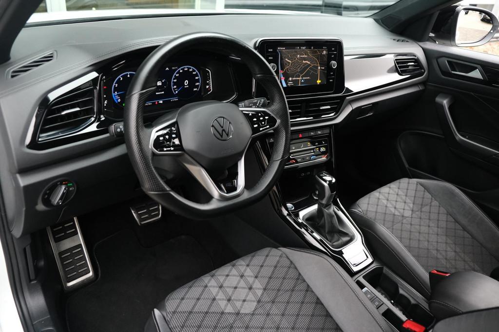 Volkswagen T-Roc 1.5 TSI 2x R-Line Black Style IQ Cam Led Na, Auto's, 4 cilinders, 150 pk, Wit, Origineel Nederlands