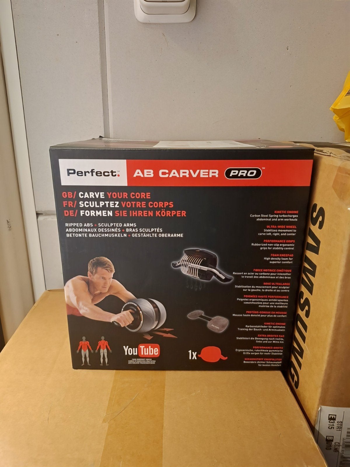 Perfect AB Carver Pro - NIEUW ONGEOPEND IN DOOS, Sport en Fitness, Fitnessmaterialen, Nieuw, Buikspierwiel, Armen, Borst, Buik