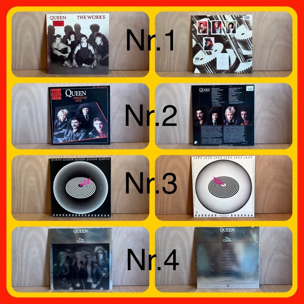 201. Queen Lp's 4 stuks met binnen hoes in prima staat, Ophalen of Verzenden, Gebruikt, 12 inch, Poprock