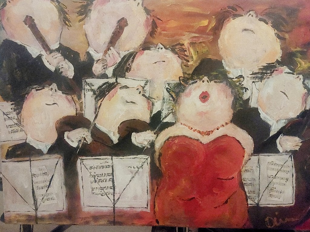 Abdtract schilderij, Antiek en Kunst, Ophalen