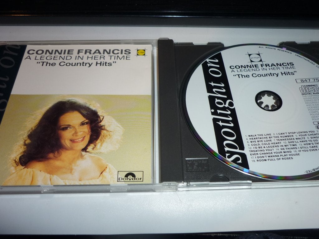 Connie Francis - A Legend in Her Time: The Country Hits CD, Ophalen of Verzenden, Zo goed als nieuw, Country, Album