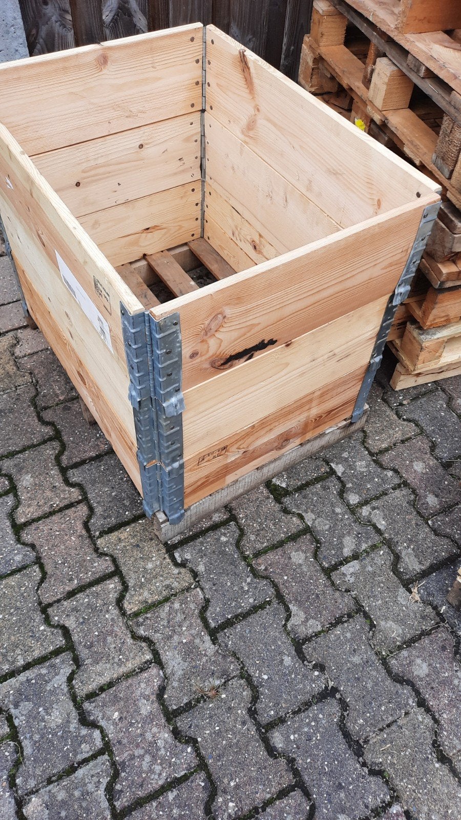 Houten moestuinbak'plantenbak'brandhout bak, Tuin en Terras, Ophalen, Gebruikt, Balkon, 60 tot 100 cm