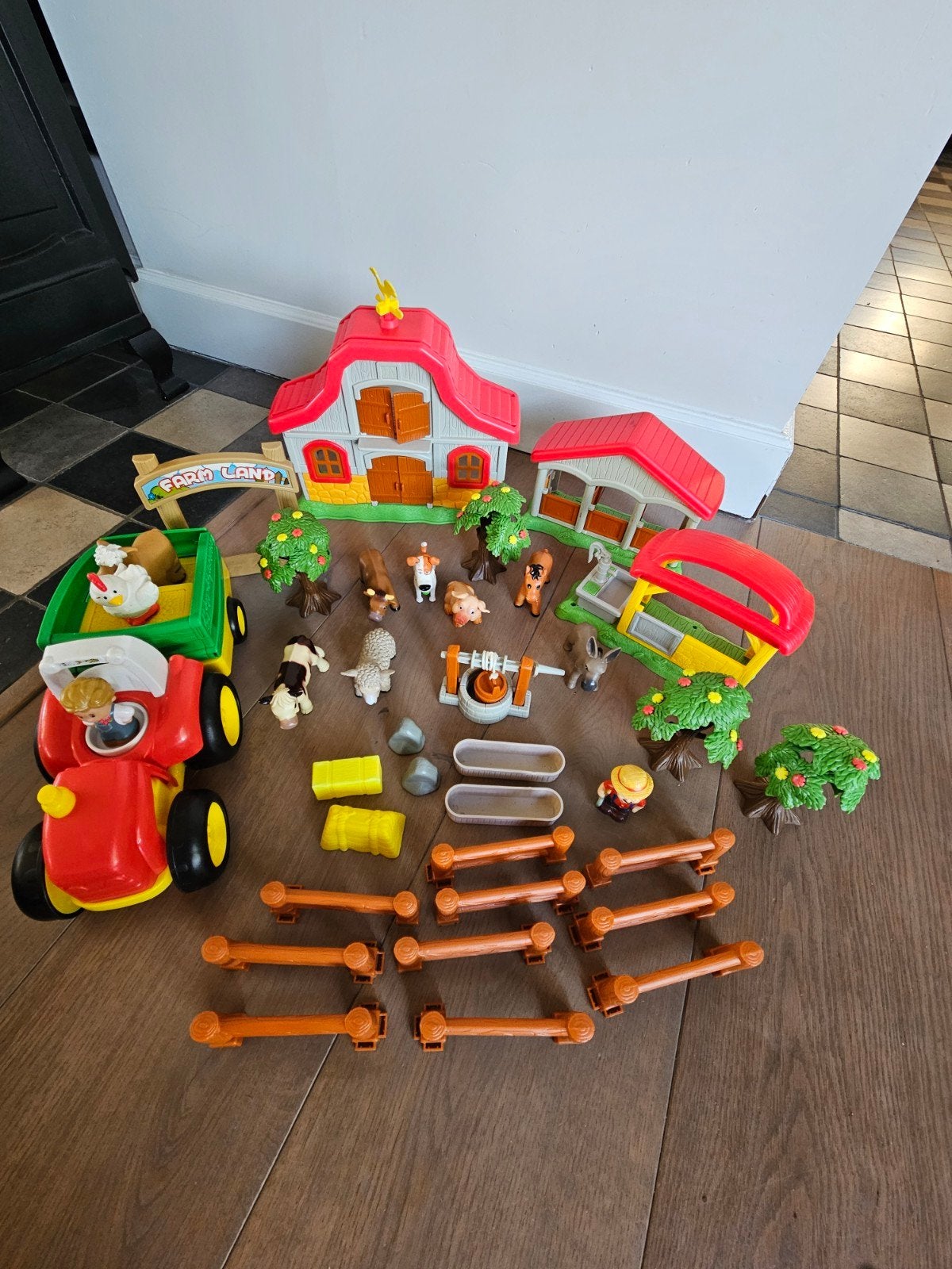 Little People Boerderij Speelset met Tractor en Dieren, Ophalen of Verzenden, Zo goed als nieuw, Overige typen, Met wieltjes