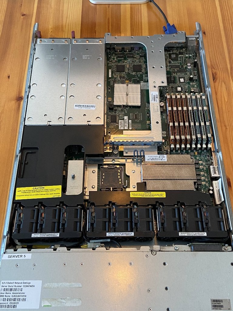 HP ProLiant DL360 G5 1U server – 1 x Xeon E5420, 10 GB RAM, Ophalen, Gebruikt, 2 tot 3 Ghz, 8 GB