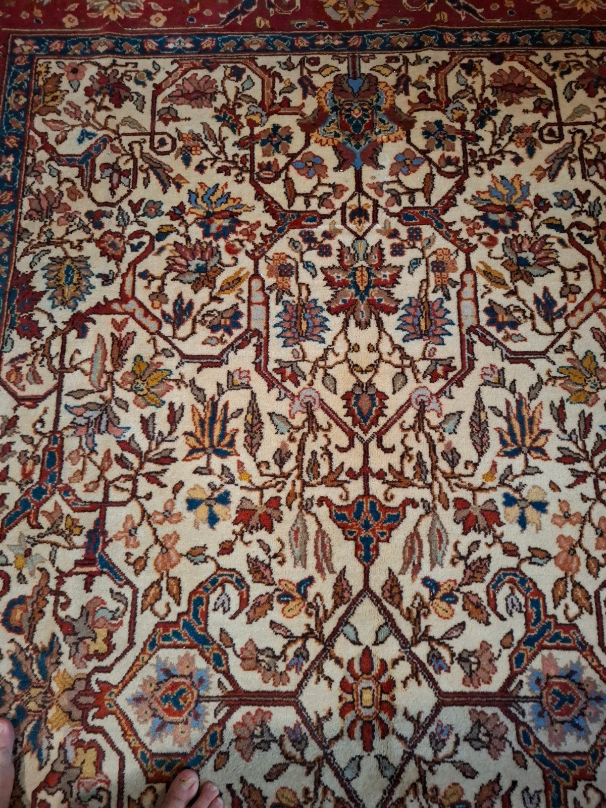Handgemaakte Perzische tapijt 320x200cm, Ophalen, Zo goed als nieuw, Rechthoekig, 200 cm of meer