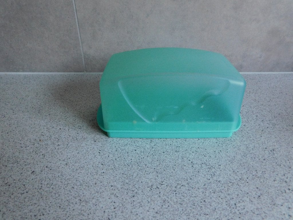 Tupperware Trendy Botervloot Turquoise, Ophalen of Verzenden, Zo goed als nieuw, Groen, Overige typen
