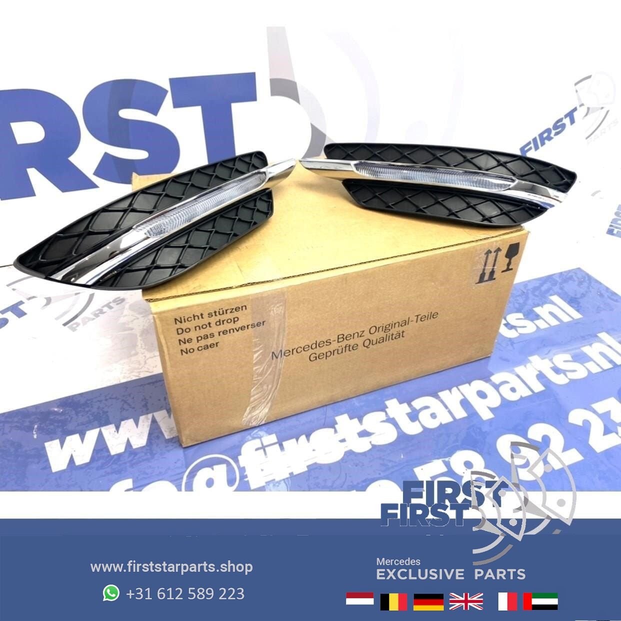 W204 Facelift LED dagrijverlichting LR SET Mercedes C Klasse, Gebruikt, -, Ophalen of Verzenden, -