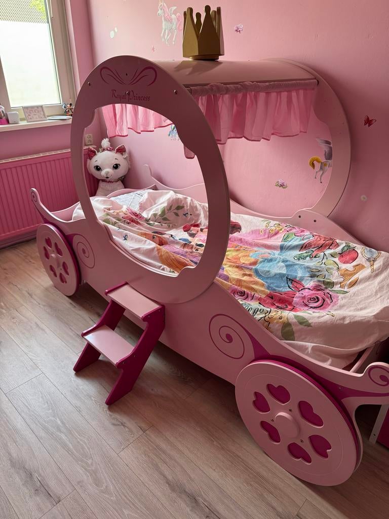 Prinsessenkoetsbed - Roze kinderbed, Kinderen en Baby's, Speelgoed | My Little Pony, Gebruikt, Ophalen