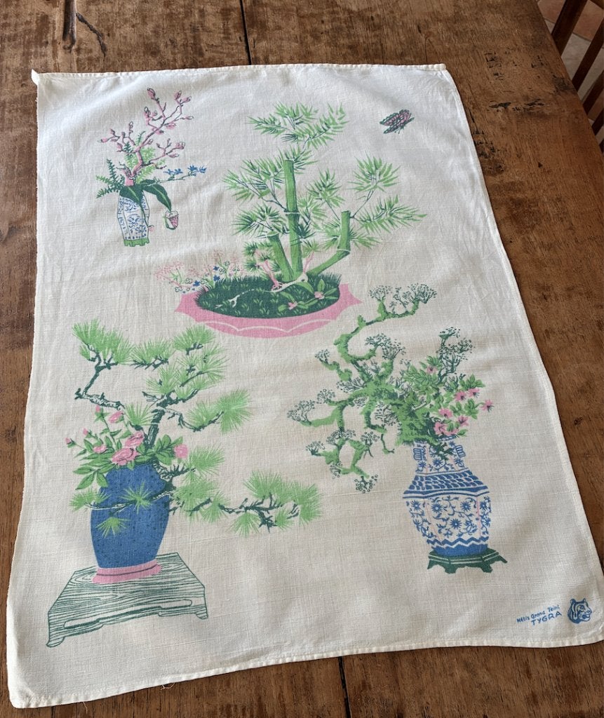 Theedoek - vintage - TYGRA, Huis en Inrichting, Linnen, Zo goed als nieuw, Meerkleurig, Overige merken