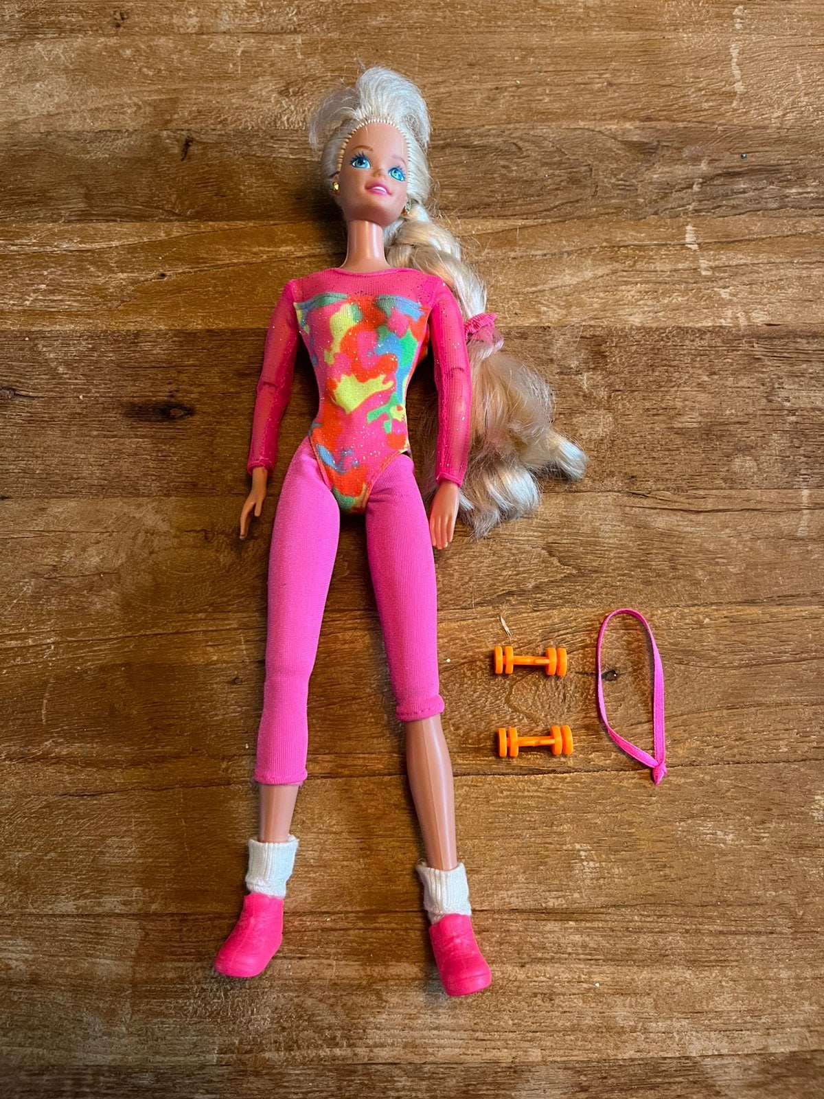 Vintage Gymnast Barbie 12127 met Acc (Mattel, 1993), Ophalen of Verzenden, Gebruikt, Barbie