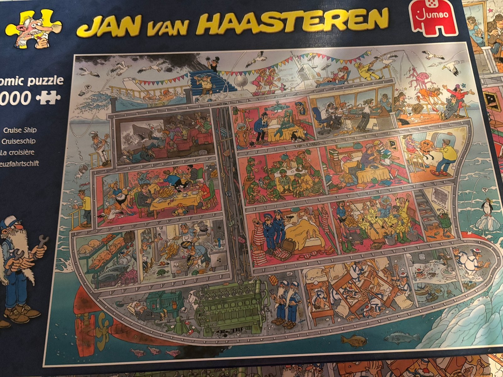 Jan van Haasteren - Cruiseschip, Ophalen of Verzenden, 500 t/m 1500 stukjes, Zo goed als nieuw, Legpuzzel