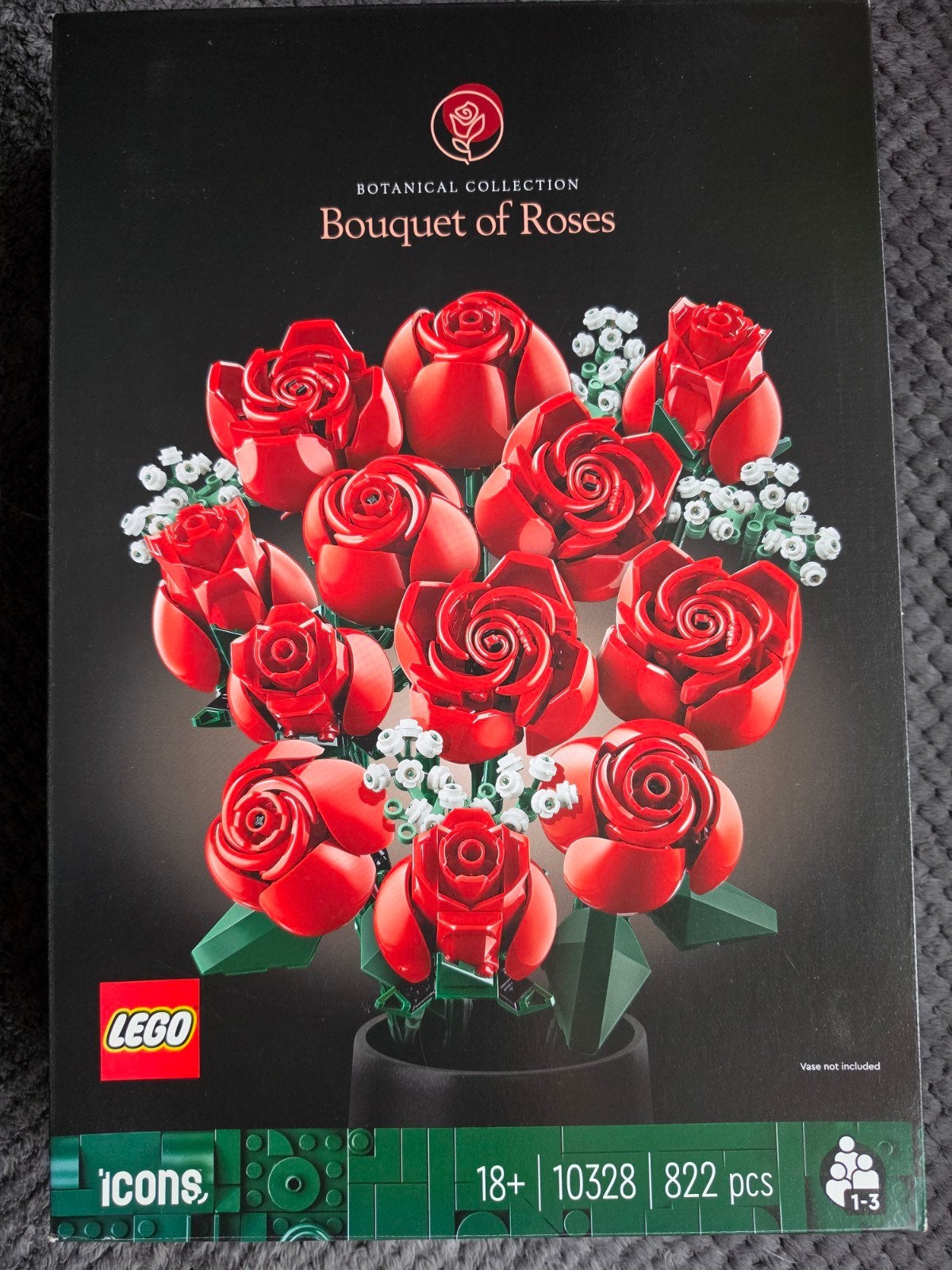 LEGO Icons Botanische Collectie Boeket Rozen (10328), Ophalen, Zo goed als nieuw