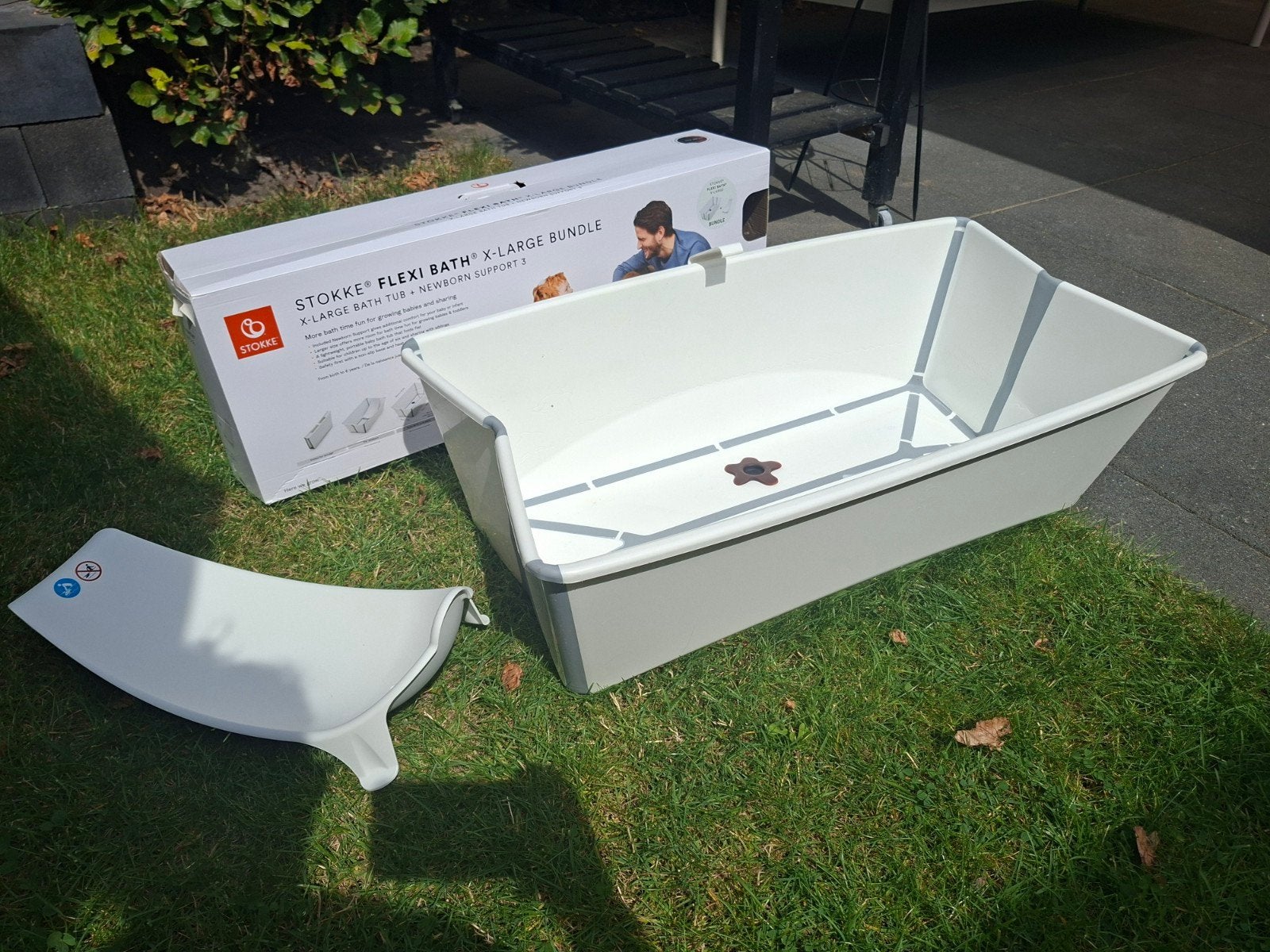 Stokke Flexi Bath X-Large Bundle met Newborn Support, Gebruikt, Badje, Standaard, Ophalen