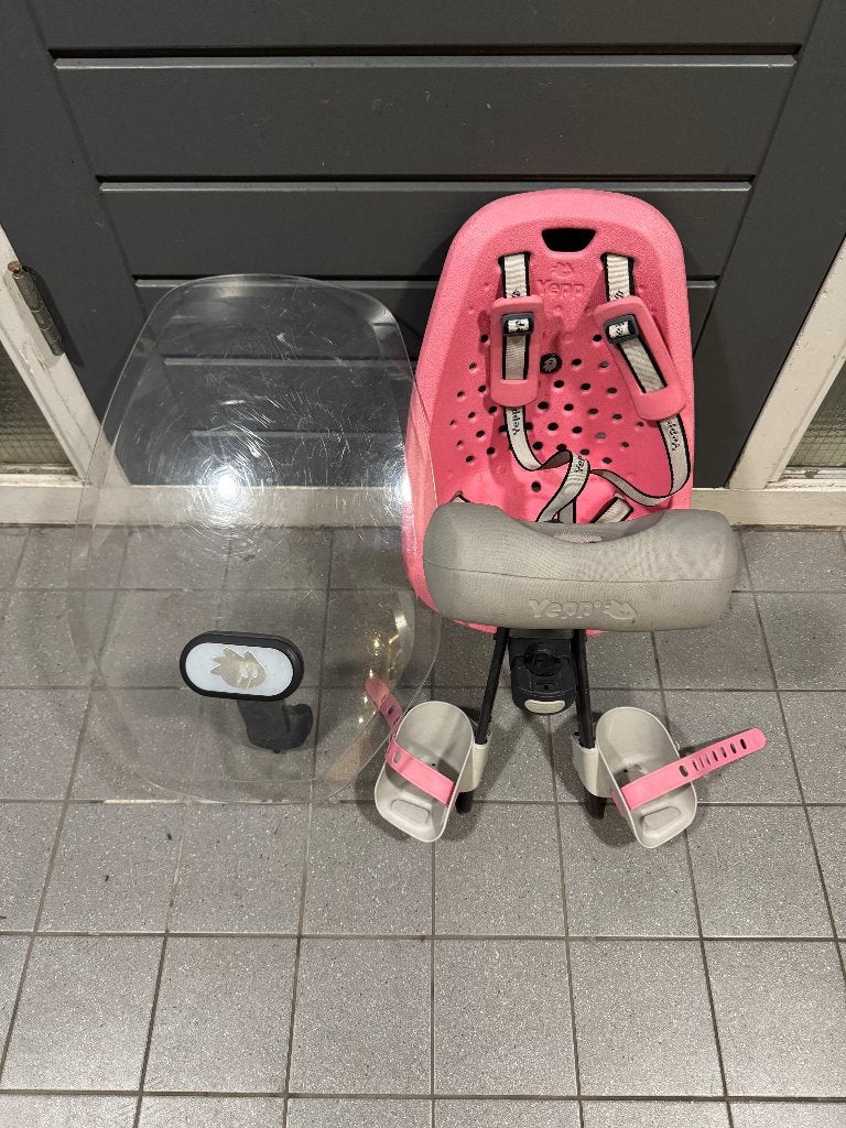 Yepp   Fietsstoel Voorzitje met Windscherm, Fietsen en Brommers, Gebruikt, Voorzitje, 0 t/m 13 kg, Ophalen