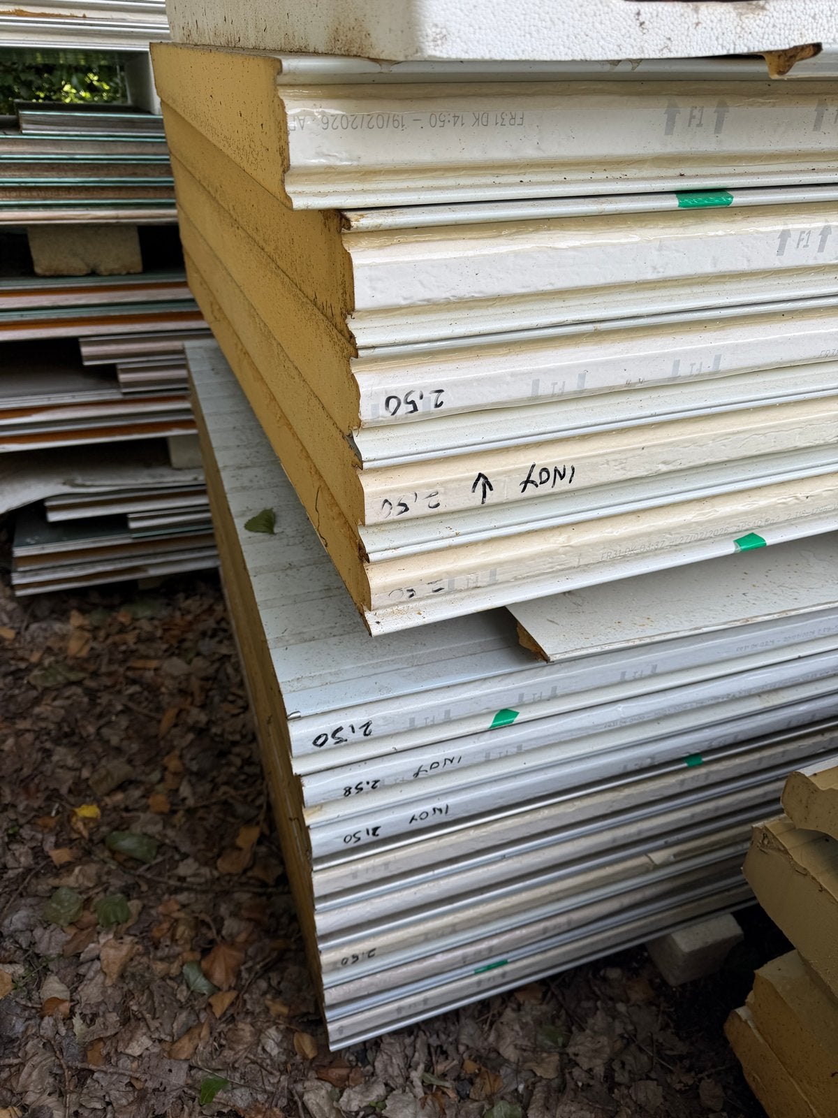 Isolatieplaten PIR sandwichpanelen, Doe-het-zelf en Verbouw, Platen en Panelen, Ophalen, Gebruikt, HPL, 50 tot 100 mm