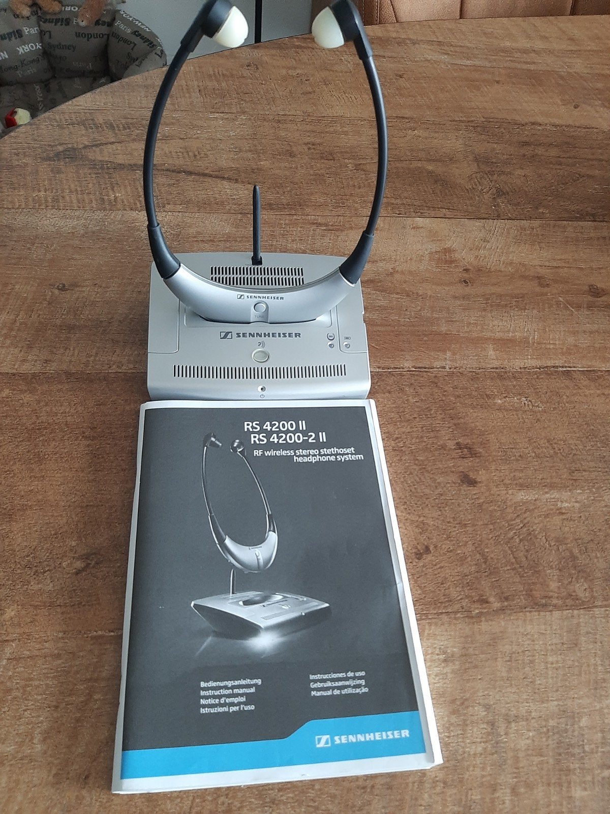 Sennheiser RS 4200 II RF Draadloos Stereo Stethoset Hoofdtel, Gebruikt, Zilver, Sennheiser, Overige typen