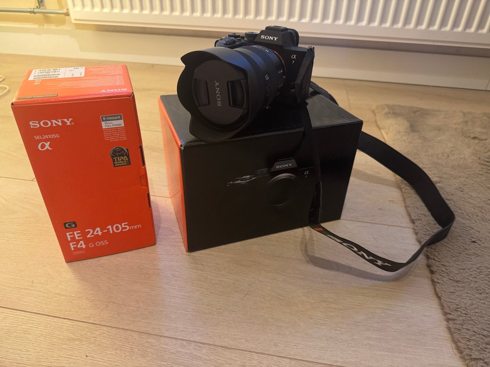 Sony A7 IV + FE 24-105mm F/4.0 G OSS Lens (0 kliks), Audio, Tv en Foto, Ophalen, Beeldstabilisatie, Nieuw, 4 t/m 7 keer