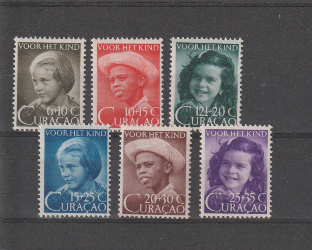 Curaçao 1948. NVPH 200 t/m 205, Postfris., Postzegels en Munten, Postzegels | Nederlandse Antillen en Aruba, Postfris, Verzenden