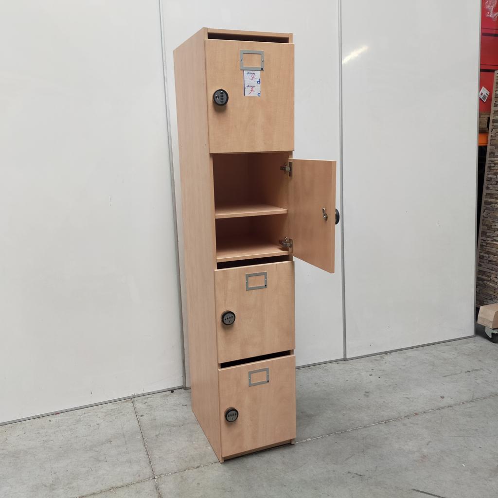 4-deurs VEPA lockerkast met postvak | cijferslot - 199x40x5, Niet ingevuld, Gebruikt, Niet ingevuld, Niet ingevuld
