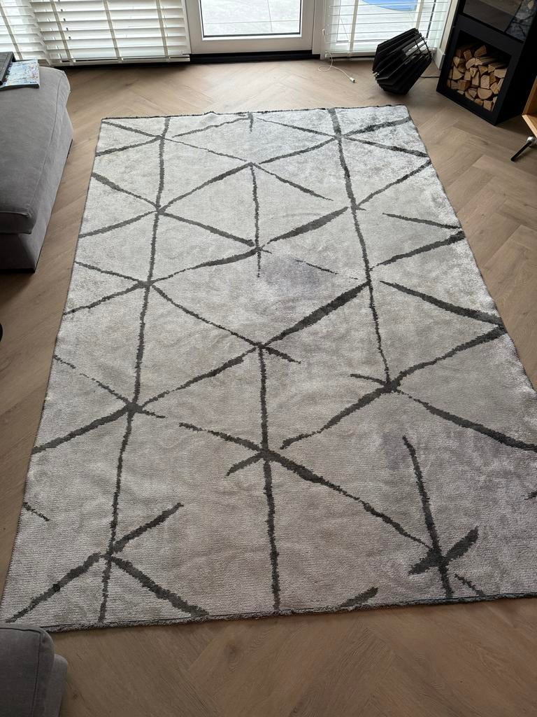 Grijs Karpi Radisson 23 vloerkleed, Huis en Inrichting, Ophalen, 200 cm of meer, Zo goed als nieuw, 200 cm of meer