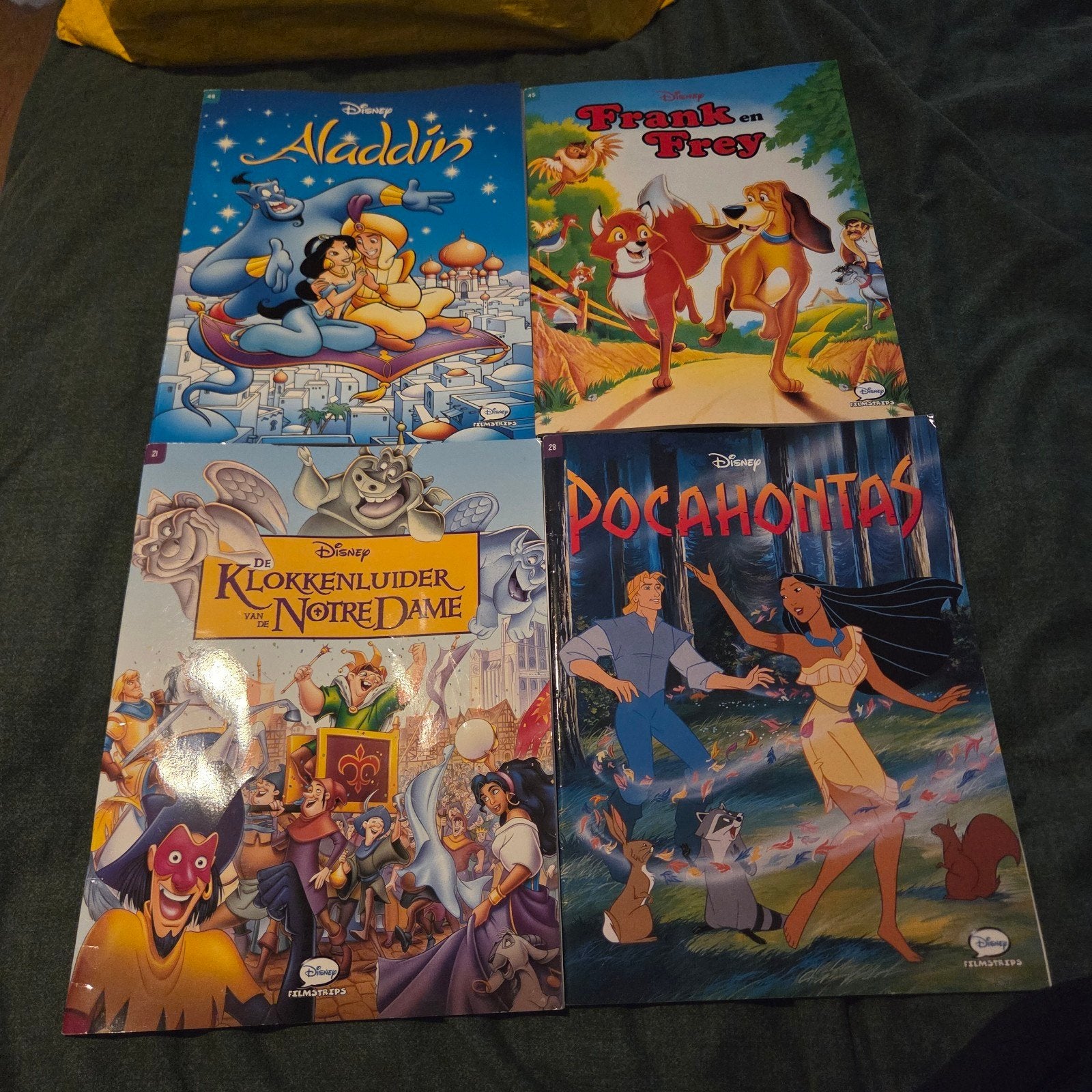4 Disney filmstrips: Nette staat, Ophalen of Verzenden, Zo goed als nieuw, Walt Disney Company, Meerdere stripboeken