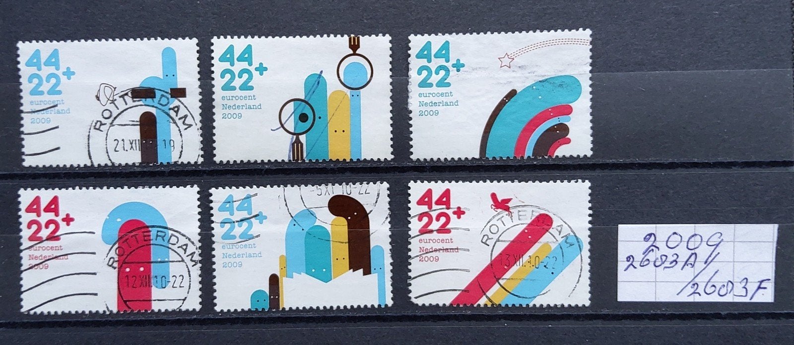KINDERZEGELS.  Laat kinderen leren 2009, Ophalen of Verzenden, Na 1940, Gestempeld