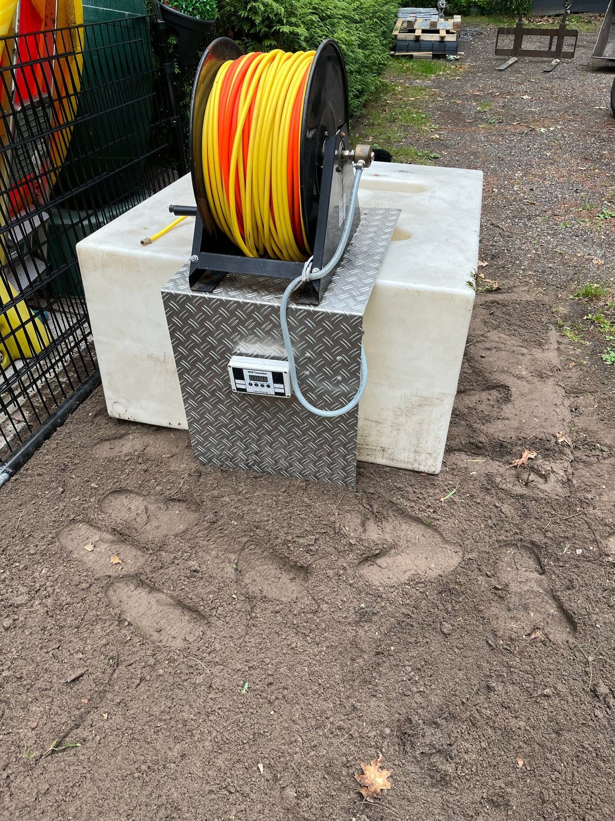 Tuckerpole 500liter watertank en slanghaspel, Ophalen, Gebruikt, Overige typen