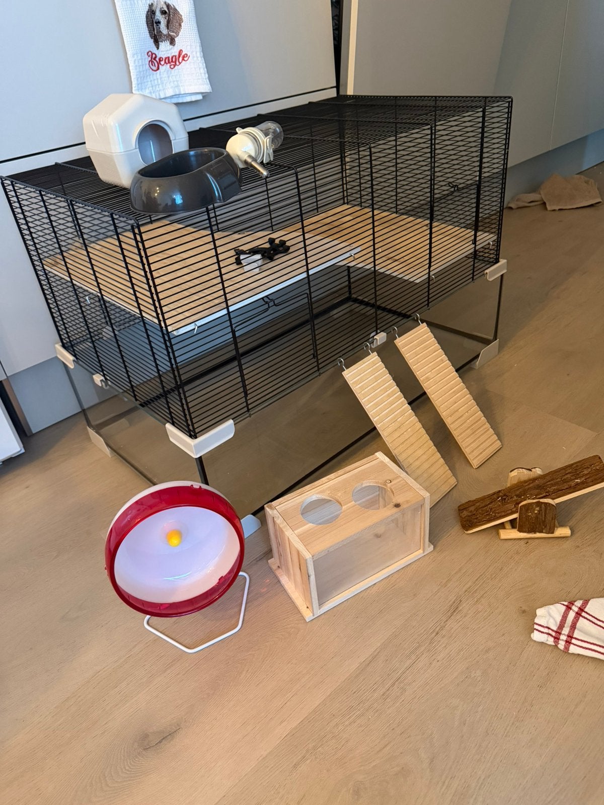Hamster kooi (dwerg) of muizen kooi. Zo goed als nieuw!, Dieren en Toebehoren, Knaagdieren en Konijnen | Hokken en Kooien, Kooi