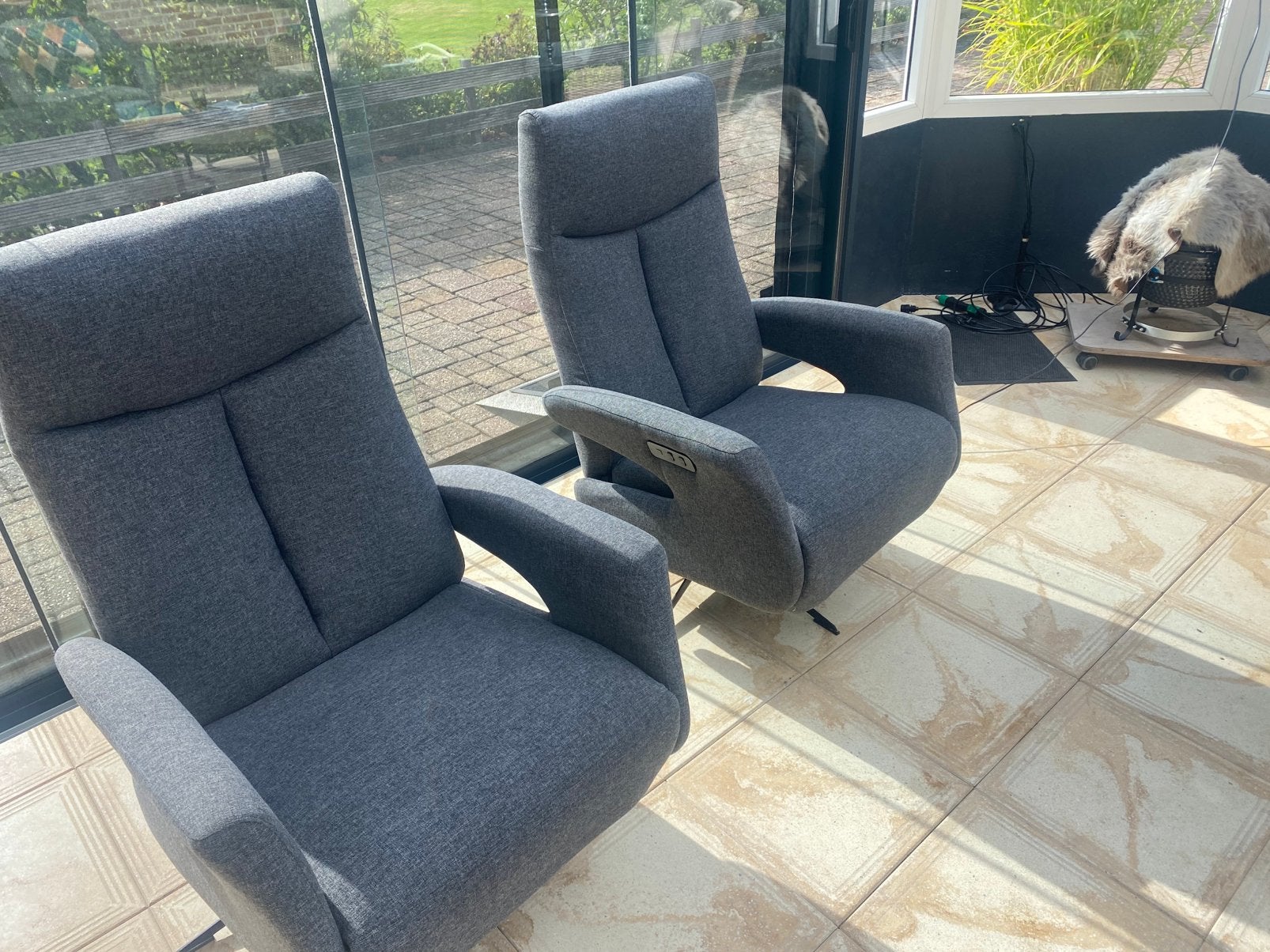 Relex stoelen 2 st, Ophalen, Gebruikt, 75 tot 100 cm, Stof