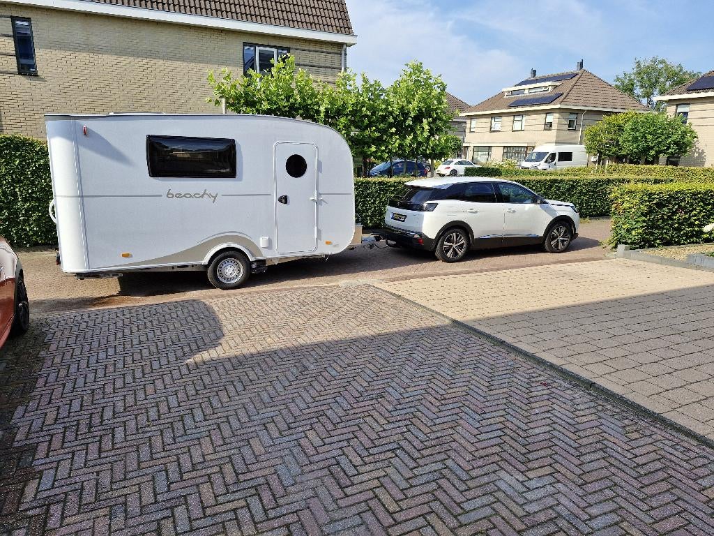 Hobby Beachy 420 met mover en complete luifel, Caravans en Kamperen, Standaardzit, Hobby, Particulier, 4 tot 5 meter