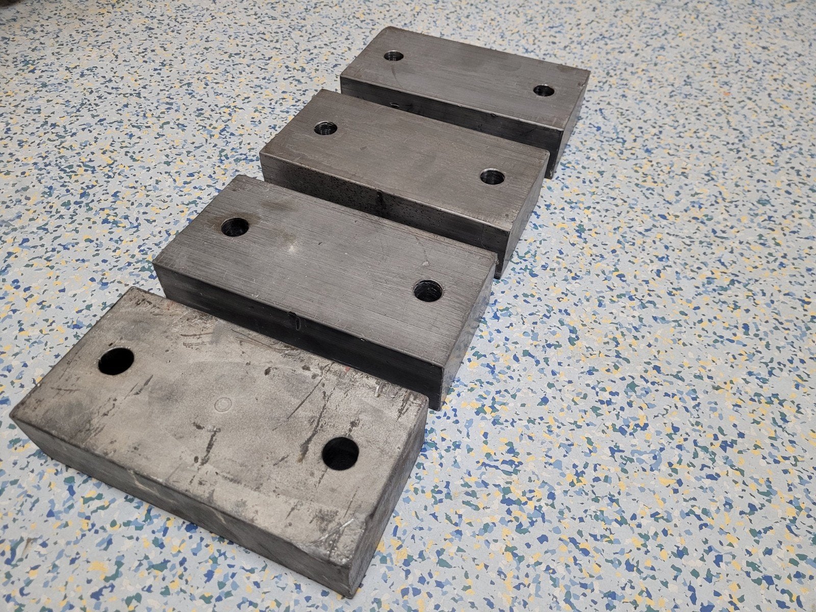 Set van 4 loodblokken (10,8kg per stuk), Ophalen, Gebruikt