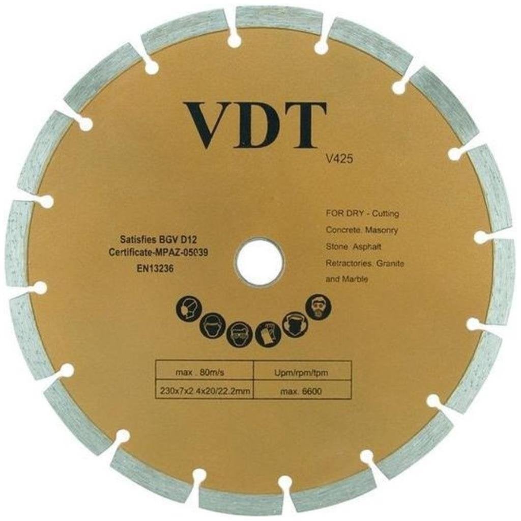 Slijpschijf diamant 230mm gesegmenteerd, Ophalen of Verzenden, -, -, -
