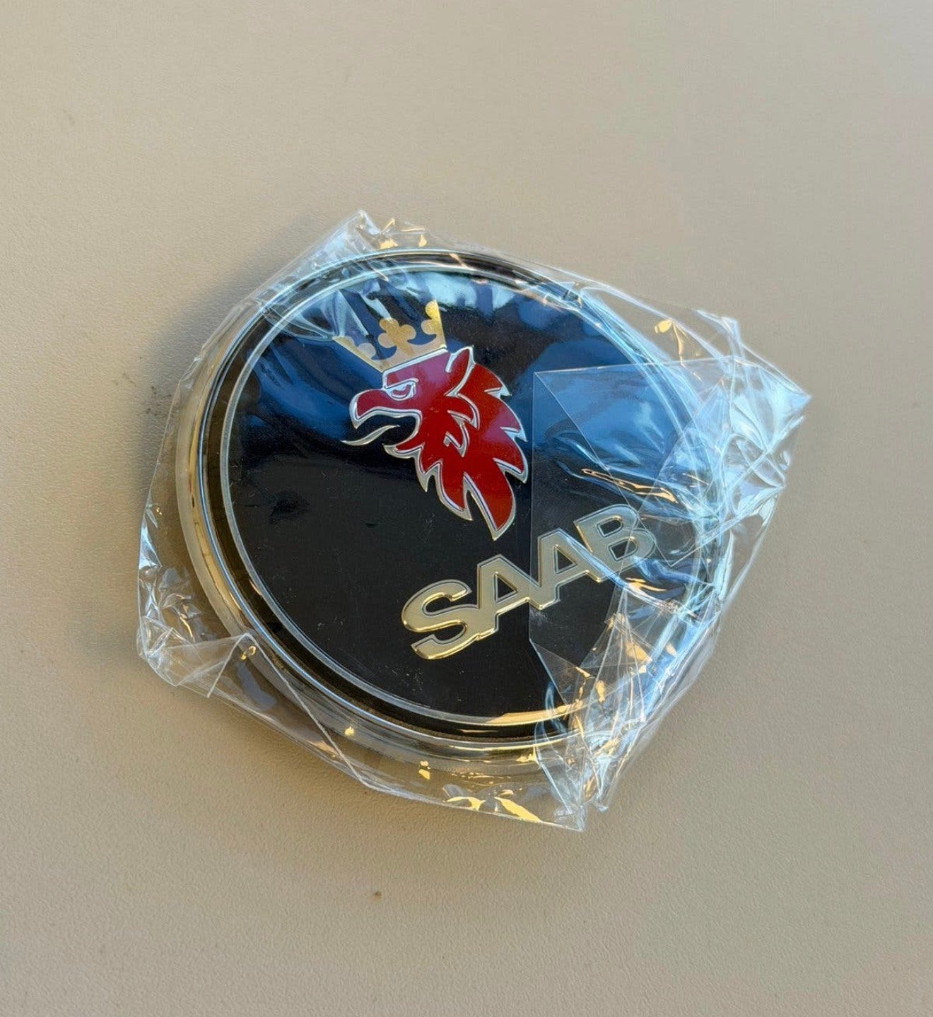 Saab Motorkap Embleem origineel Badge 9-3 03-12 & 9-5 98-10, Ophalen of Verzenden, P, P, P
