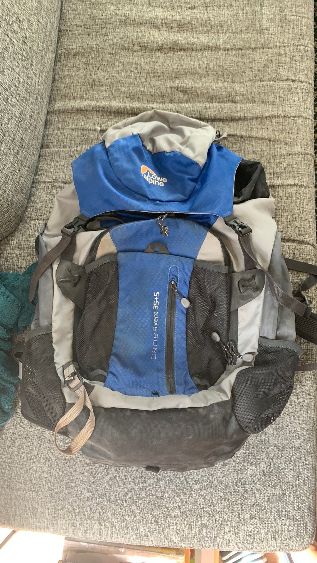 Lowe Alphine backpack 35+5L, Ophalen, Gebruikt, Blauw, 30 cm of meer