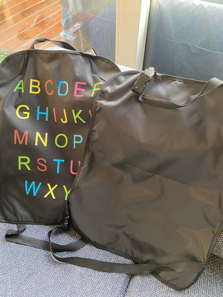Auto Stoelbeschermer (kick mat) met ABC-letters voor auto, Ophalen of Verzenden, Gebruikt